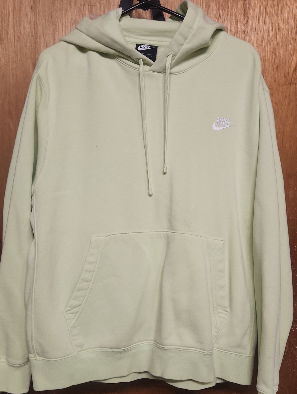Nike Men's Pastel Green Pullover Hoodie